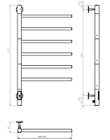 Электрический полотенцесушитель Vincea VTD-1S2CGE 430x800, графит, таймер Уцененный