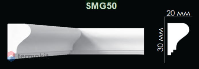 Молдинг Artpole гладкий SMG50
