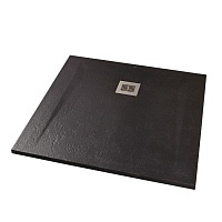 Душевой поддон Sanitana ROCKS 900х900х30 черный SP301384384100560
