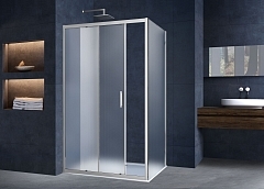 Душевой уголок Vincea Alpha 1950x1500x800 хром (рифленое стекло) VSR-3AL8015MT