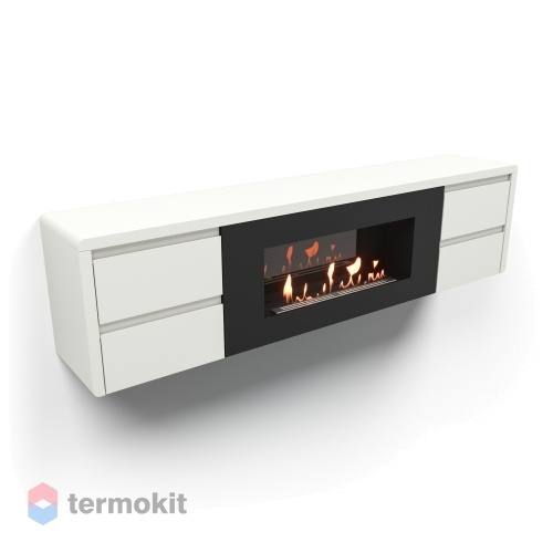 Тумба с биокамином Firelight BFP/P-1700 lux белая
