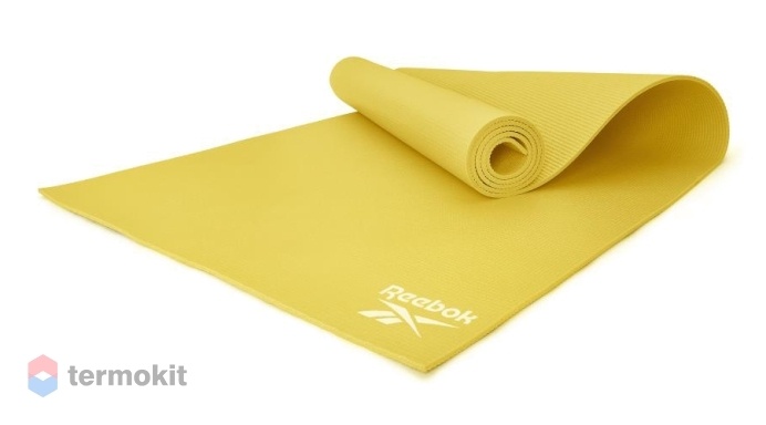Тренировочный коврик для йоги Reebok желтый 4мм RAYG-11022YL