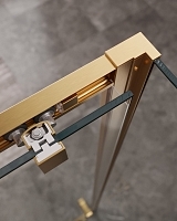 Душевой уголок Cezares Molveno 1950x1200x900 брашированное золото MOLVENO-AH-12-120/90-C-BORO-IV