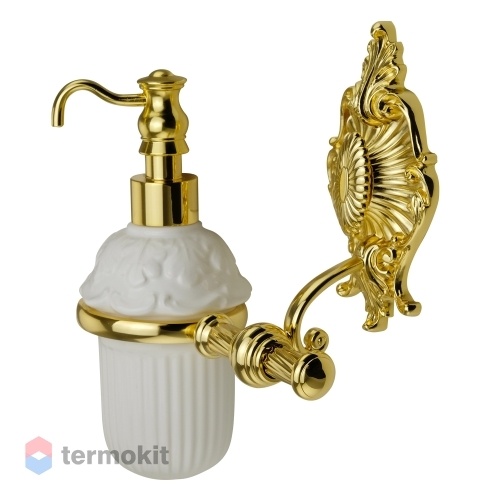 Дозатор жидкого мыла Migliore Elisabetta керамика/золото 17062