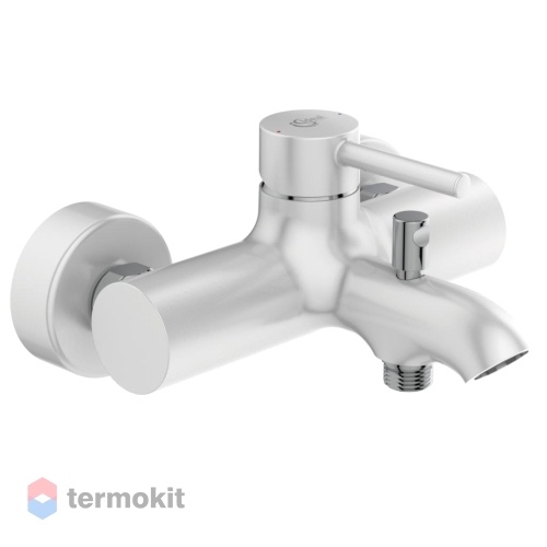 Смеситель для ванны и душа Ideal Standard Matt-White/Chrome BC199U5