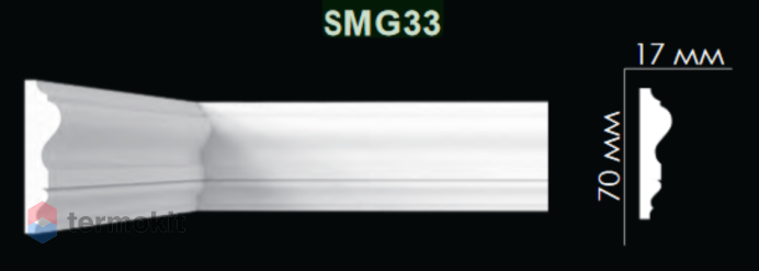 Молдинг Artpole гладкий SMG33