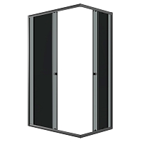 Душевой уголок Niagara Eco 1900x1070x780 (тонированное стекло) черный матовый NG-1118-14QT