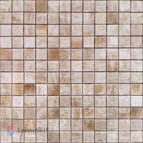 Мозаика Caramelle Mosaic Pietrine 7mm Onice Legno Pol (2,3x2,3) 29,8x29,8