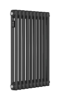Стальной трубчатый радиатор Kohr Heim 2057/10 секций с боковым подключением 3/4 черный