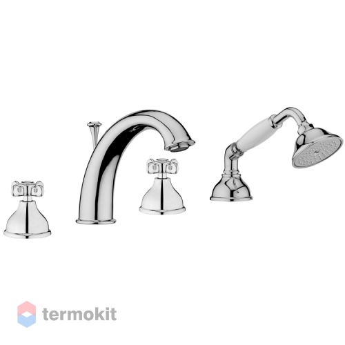 Смеситель на борт ванны Webert Ottocento хром OT730101015