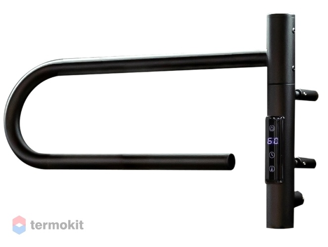Электрический полотенцесушитель Vincea VTD-1P1BE 390x250, черный, таймер