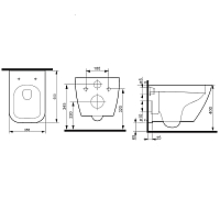 Унитаз подвесной AM.PM Spirit 2.0 с сиденьем микролифт C701701SC