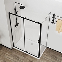 Душевой уголок Vincea City 1950x1100x900 черный VSR-5CT9011CLB