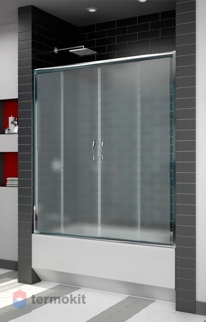 Душевая шторка на ванну RGW Screens SC-61 1500х1500 (матовое стекло) Хром