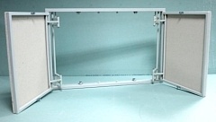 Люк-дверь под плитку Техно Двустворчатый 105x210