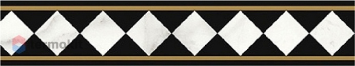 Керамическая плитка Villeroy&Boch Victorian K1425MKB40 Marble Diamond Border Gls бордюр 7,5х40