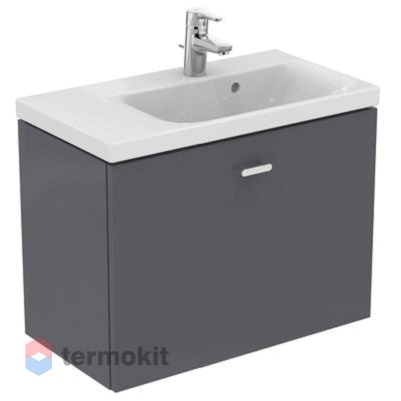 Тумба под раковину Ideal Standard CONNECT SPACE 69 подвесная левая серый E0316KR