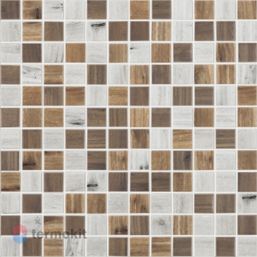 Мозаика Стеклянная Vidrepur Wood Blend (на сетке) 31,7x31,7