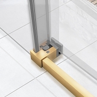 Душевой уголок Vincea Slim Soft 2000x1100x900 брашированное золото VSR-1SS9011CLG