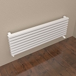 Стальные трубчатые радиаторы КЗТО QUADRUM 60 H 500 с нижним подключением цвет белый муар