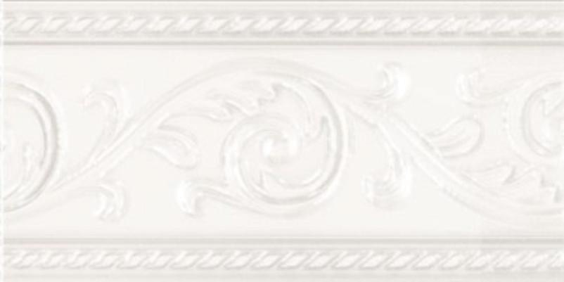 Керамическая плитка Carmen Caprichosa Cenefa Yara Blanco Бордюр 7,5x15