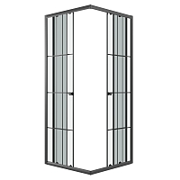 Душевой уголок Niagara Eco 1900x875x875 (рисунок клетка) черный матовый NG-1009-14QKL