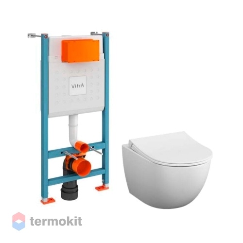 Комплект инсталляции с подвесным унитазом Vitra Sento L-Box 9830B003-7211