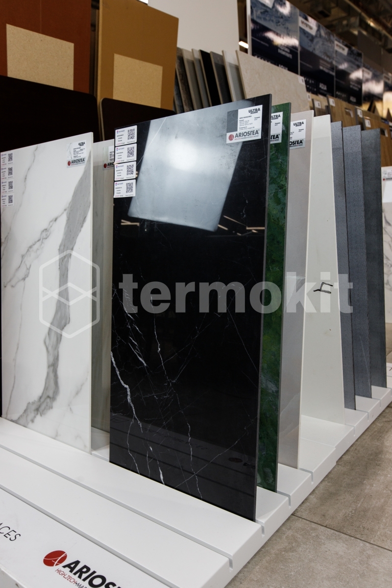 Керамогранит Ariostea Marmi (6mm) Nero Marquina Luc Shiny 150x300 ...