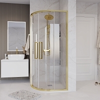 Душевой уголок Grossman Cosmo 1950x1000x1000 золото сатин 301.K33.02.1010.32.00