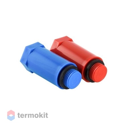 Valtec Комплект длинных полипропиленовых пробок с резьбой 1/2" (красная + синяя)
