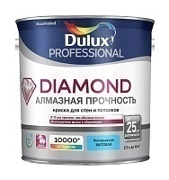 Dulux Diamond, Краска для стен и потолков водно-дисперсионная, матовая, база BW 2,5л