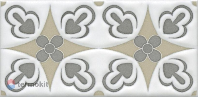 Керамическая плитка Kerama Marazzi Клемансо STG/A620/16000 декор орнамент 7,4x15