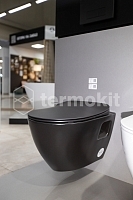 Сиденье для унитаза CREAVIT Duck микролифт черный матовый KC0903.01.1400E УЦЕНЕННЫЙ