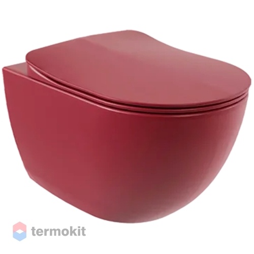 Унитаз подвесной CREAVIT Free с сиденьем микролифт фиолетовый FE322-11BR00E-0000