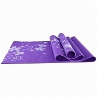 Коврик для йоги и фитнеса YL-Sports 173х61х0,4см BB8303 с принтом, фиолетовый
