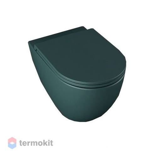 Чаша унитаза подвесного ISVEA Infinity изумрудный матовый 10NF02001SV-2P