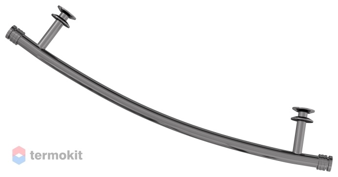 Полка для ДР Сунержа гнутая 470мм (сталь) чёрный хром Флюид, Богема, Модус
