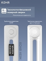 Стальной трубчатый радиатор Kohr Heim 2057/14 секций с боковым подключением 3/4