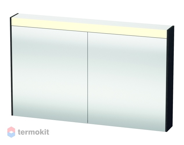 Зеркальный шкаф Duravit Brioso 102 с подсветкой Eiche (Schwarz) BR710301616