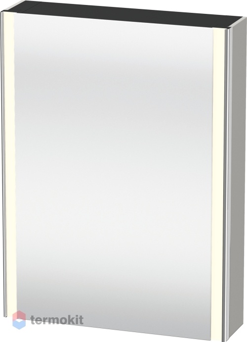 Зеркальный шкаф Duravit XSquare 60 с подсветкой Бетонно-серый XS7111R0707