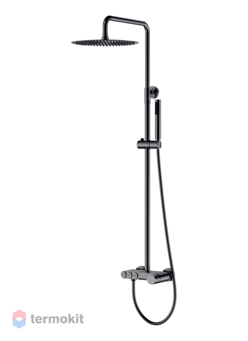 Душевая система Boheme STICK Shine Gun Metal DIAMOND 128-SGM
