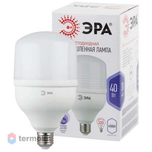 Лампа светодиодная ЭРА LED POWER T120-40W-6500-E27 диод, колокол, 40Вт, хол, E27