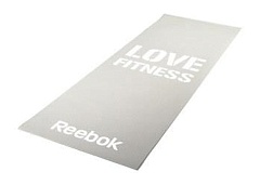 Тренировочный коврик Reebok Love для фитнеса тонкий серый RAMT-11024GRL