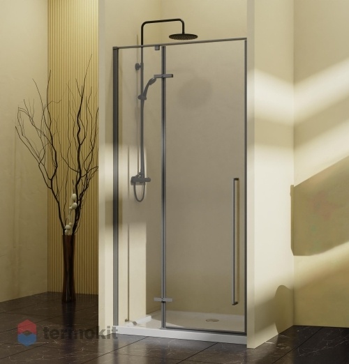 Душевая дверь Vincea Slim-N 1000х1950 вороненая сталь VDPH-5SN100CLGM