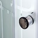 Душевая кабина Deto EM 100x100 Хром (узорчатое стекло) ЕМ4510 N (без крыши)
