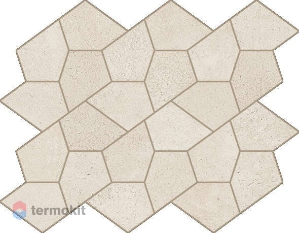 Керамогранит Италон Eternum 620110000194 Snow Mosaico Kaleido мозаика 35,6x27,6