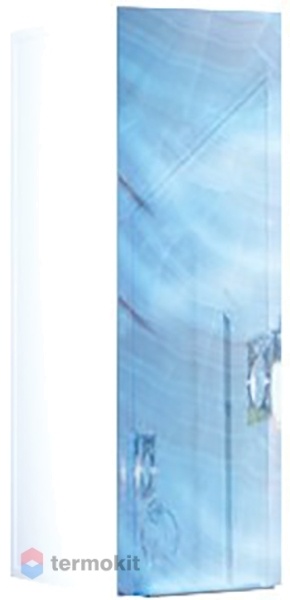 Шкаф-колонна Marka One Liriya 25 Голубой мрамор подвесная У73136