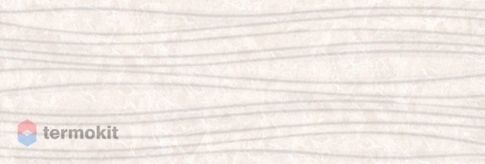 Керамическая плитка EspinasCeram Cappochino Cream Wave Decor настенная 30x90