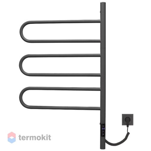 Электрический полотенцесушитель Vincea VTD-1R2CGE 440x800, графит, таймер