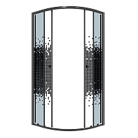 Душевой уголок Niagara Eco 1900x875x875 (стекло мозаика) черный матовый NG-1007-14BLACK